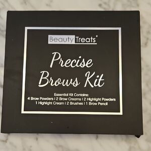 Never Used - Brows Kit Precise Brow Pencil & 2 Brushes. Makeup Beauty